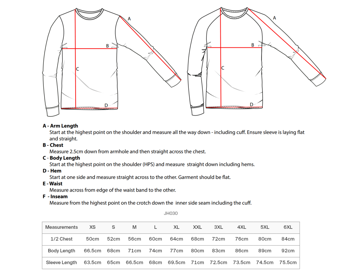 Brunel University Stash - Sweatshirt - White - Size Guide