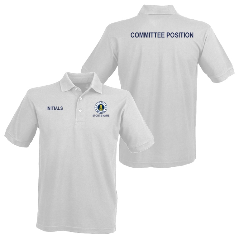 Brunel University Stash - 65/35 Classic Pique Polo Shirt - White