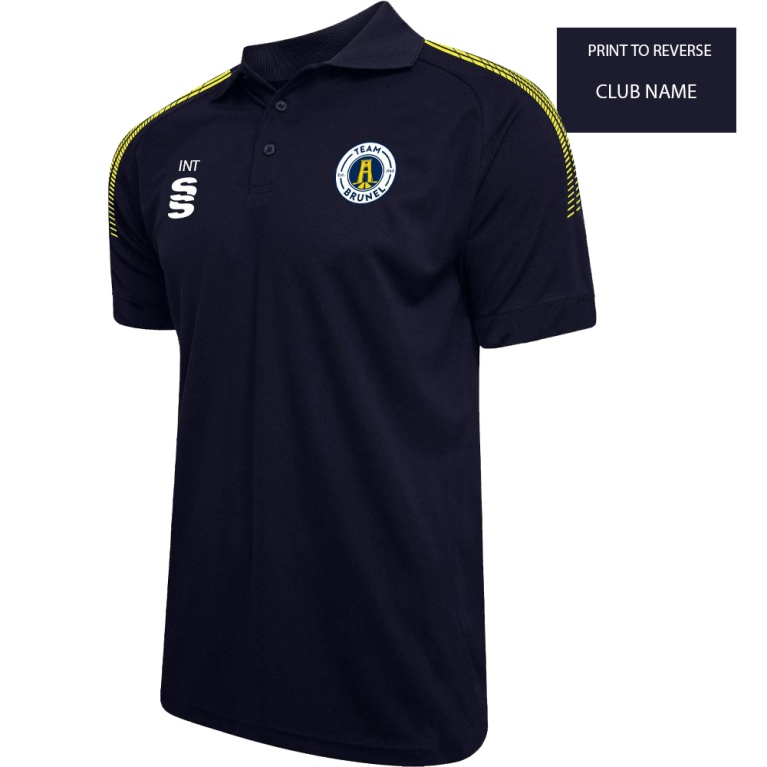 Brunel Women's Dual Solid Colour Polo : Navy